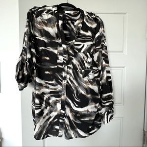 Calvin Klein Mixed Color Blouse - SIZE 0X